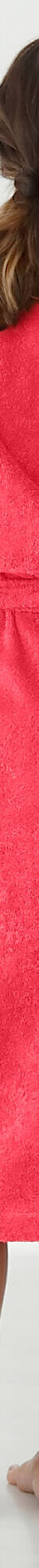 Peignoir mixte adulte col châle éponge bouclette (corail) Peignoir mixte adulte col châle éponge bouclette (corail)